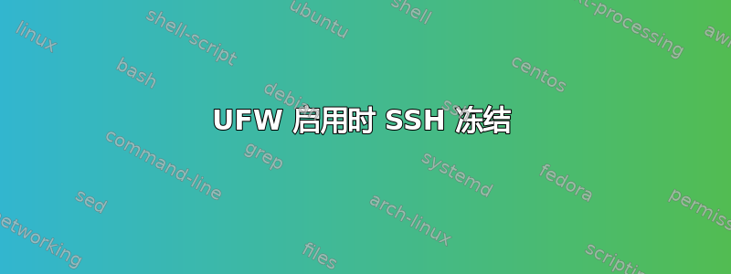 UFW 启用时 SSH 冻结