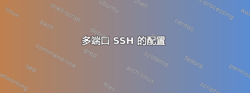 多端口 SSH 的配置