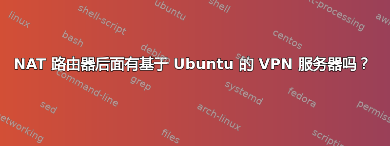 NAT 路由器后面有基于 Ubuntu 的 VPN 服务器吗？