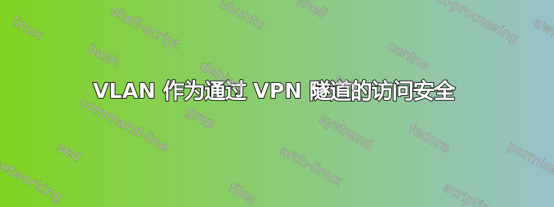 VLAN 作为通过 VPN 隧道的访问安全