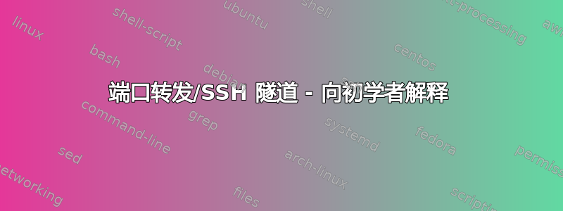 端口转发/SSH 隧道 - 向初学者解释