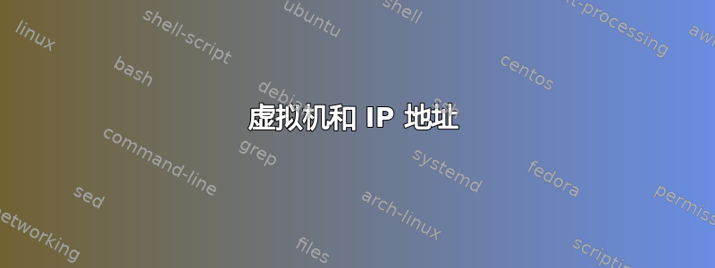 虚拟机和 IP 地址