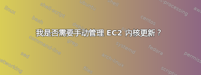 我是否需要手动管理 EC2 内核更新？