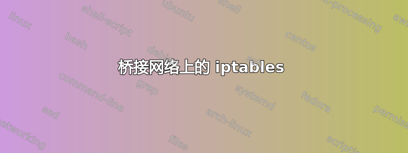 桥接网络上的 iptables