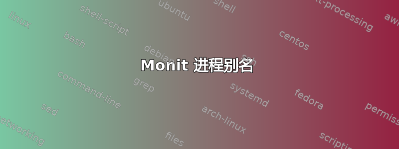 Monit 进程别名