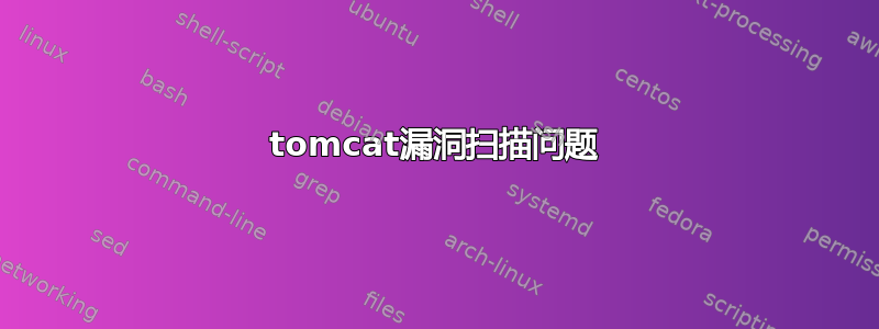 tomcat漏洞扫描问题