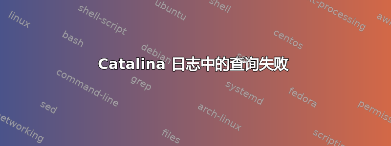 Catalina 日志中的查询失败