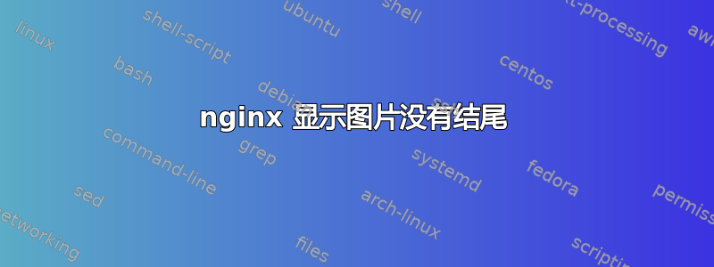 nginx 显示图片没有结尾