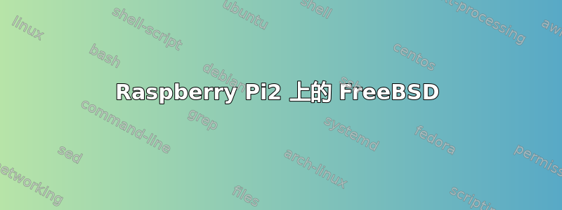 Raspberry Pi2 上的 FreeBSD