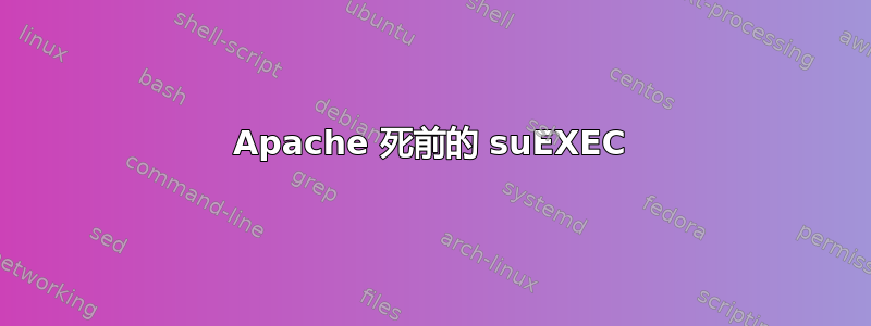 Apache 死前的 suEXEC