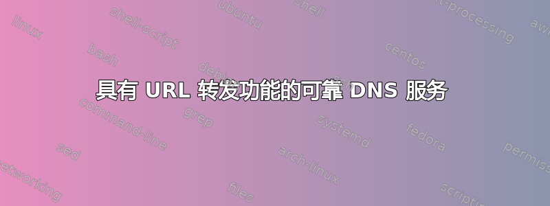 具有 URL 转发功能的可靠 DNS 服务