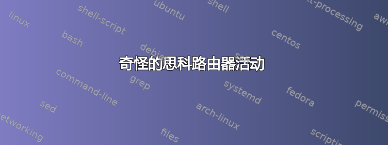 奇怪的思科路由器活动