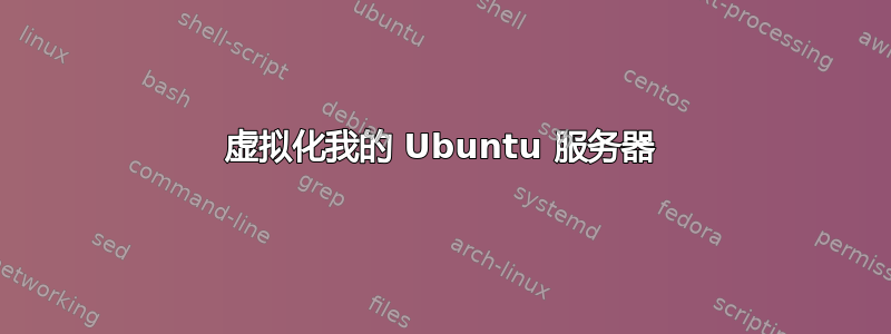 虚拟化我的 Ubuntu 服务器