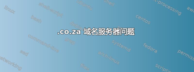 .co.za 域名服务器问题