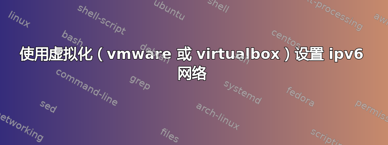 使用虚拟化（vmware 或 virtualbox）设置 ipv6 网络