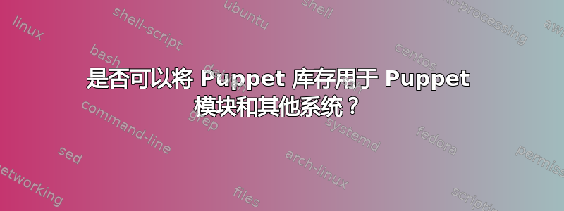 是否可以将 Puppet 库存用于 Puppet 模块和其他系统？