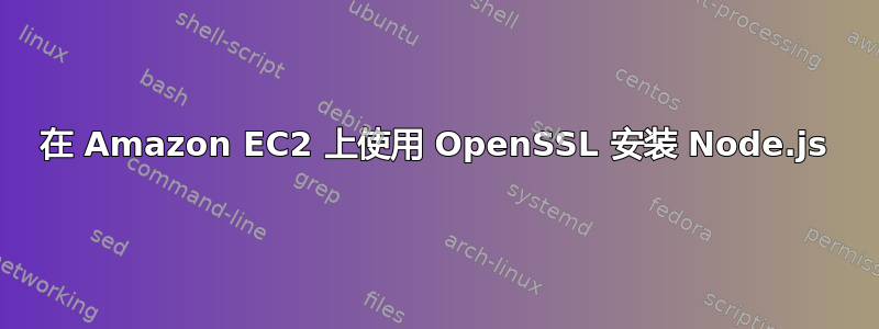 在 Amazon EC2 上使用 OpenSSL 安装 Node.js