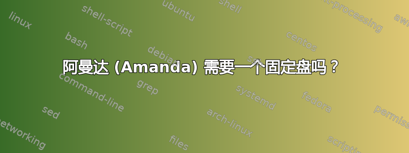 阿曼达 (Amanda) 需要一个固定盘吗？