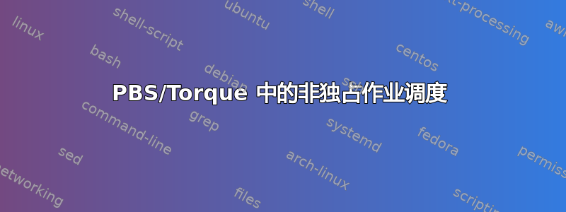 PBS/Torque 中的非独占作业调度