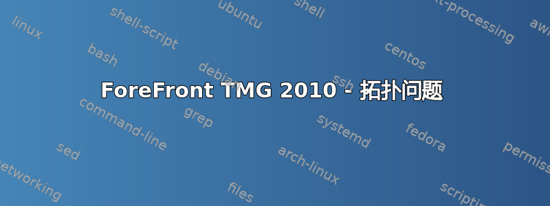 ForeFront TMG 2010 - 拓扑问题