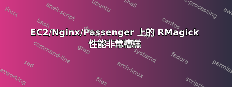 EC2/Nginx/Passenger 上的 RMagick 性能非常糟糕