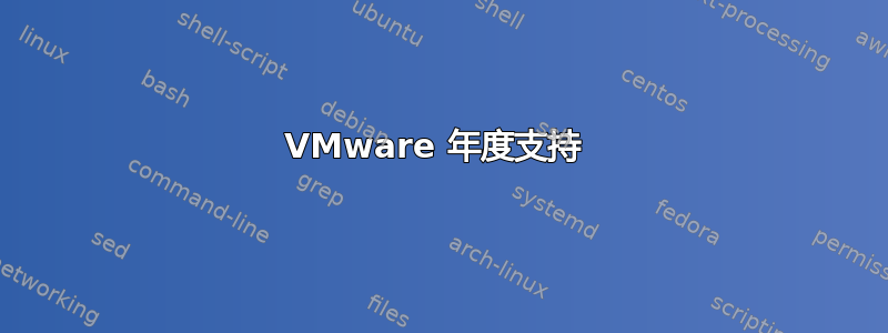 VMware 年度支持 