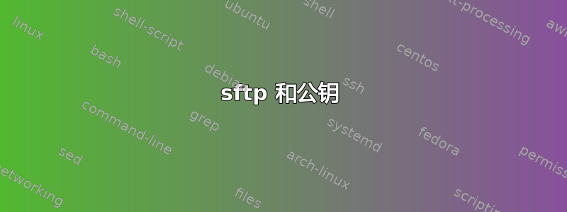 sftp 和公钥