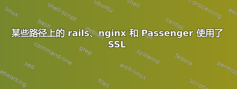 某些路径上的 rails、nginx 和 Passenger 使用了 SSL