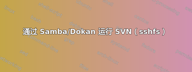 通过 Samba/Dokan 运行 SVN（sshfs）