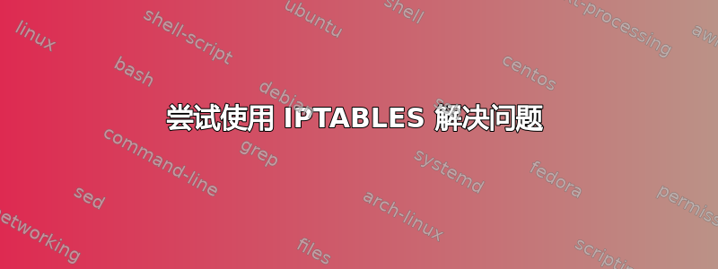 尝试使用 IPTABLES 解决问题