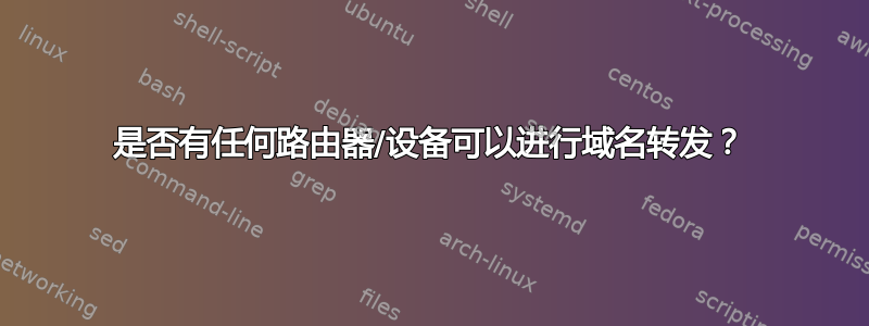 是否有任何路由器/设备可以进行域名转发？