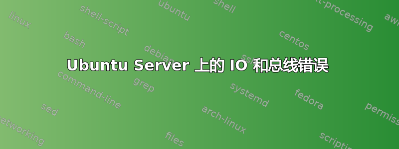 Ubuntu Server 上的 IO 和总线错误