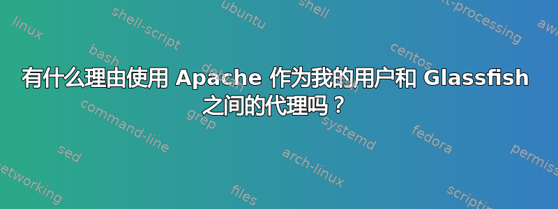 有什么理由使用 Apache 作为我的用户和 Glassfish 之间的代理吗？