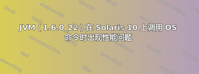 JVM（1.6.0_22）在 Solaris 10 上调用 OS 命令时出现性能问题