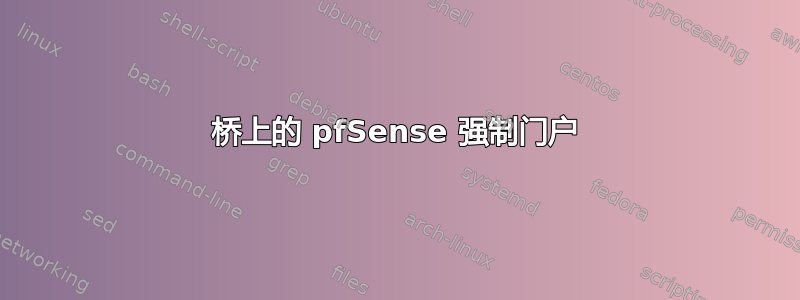 桥上的 pfSense 强制门户