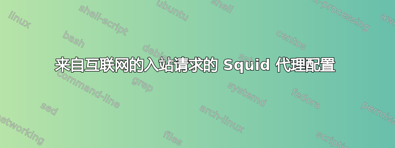 来自互联网的入站请求的 Squid 代理配置