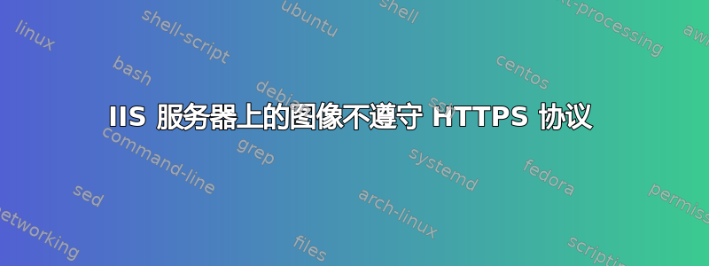 IIS 服务器上的图像不遵守 HTTPS 协议