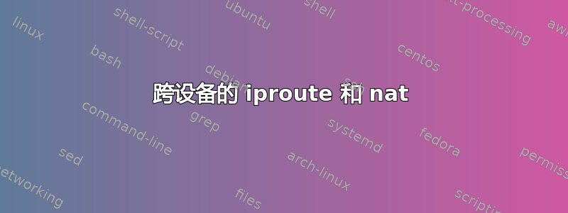 跨设备的 iproute 和 nat