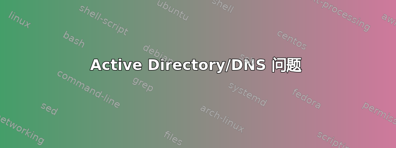 Active Directory/DNS 问题