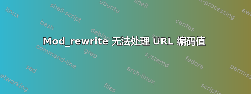 Mod_rewrite 无法处理 URL 编码值