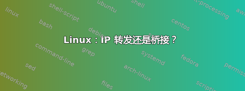 Linux：IP 转发还是桥接？