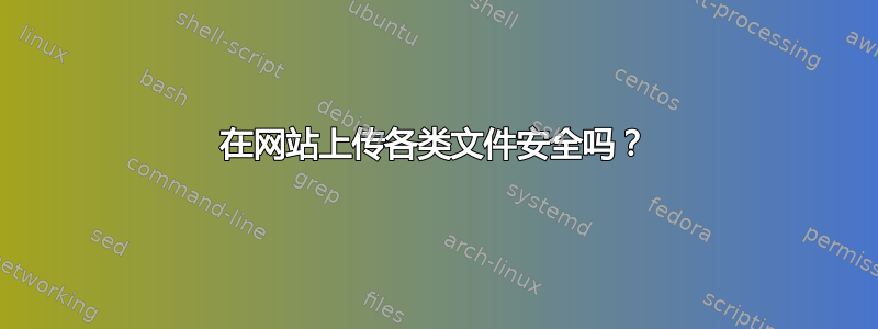 在网站上传各类文件安全吗？