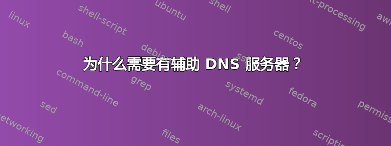 为什么需要有辅助 DNS 服务器？