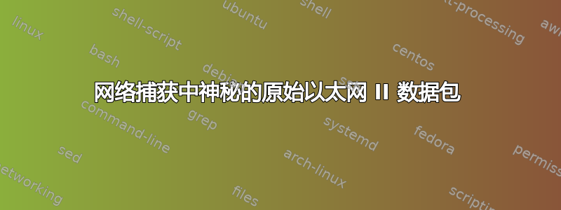 网络捕获中神秘的原始以太网 II 数据包