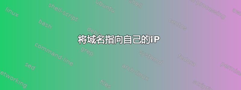 将域名指向自己的IP