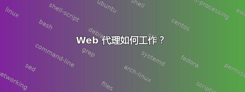 Web 代理如何工作？