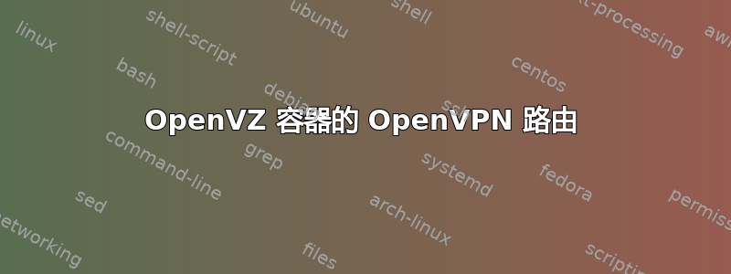 OpenVZ 容器的 OpenVPN 路由