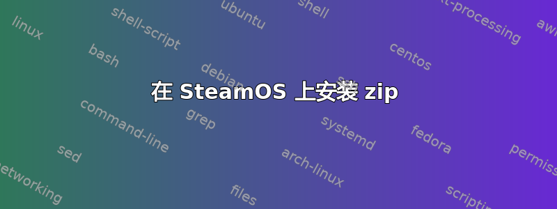 在 SteamOS 上安装 zip