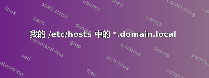 我的 /etc/hosts 中的 *.domain.local