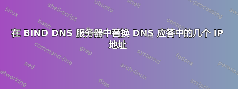 在 BIND DNS 服务器中替换 DNS 应答中的几个 IP 地址